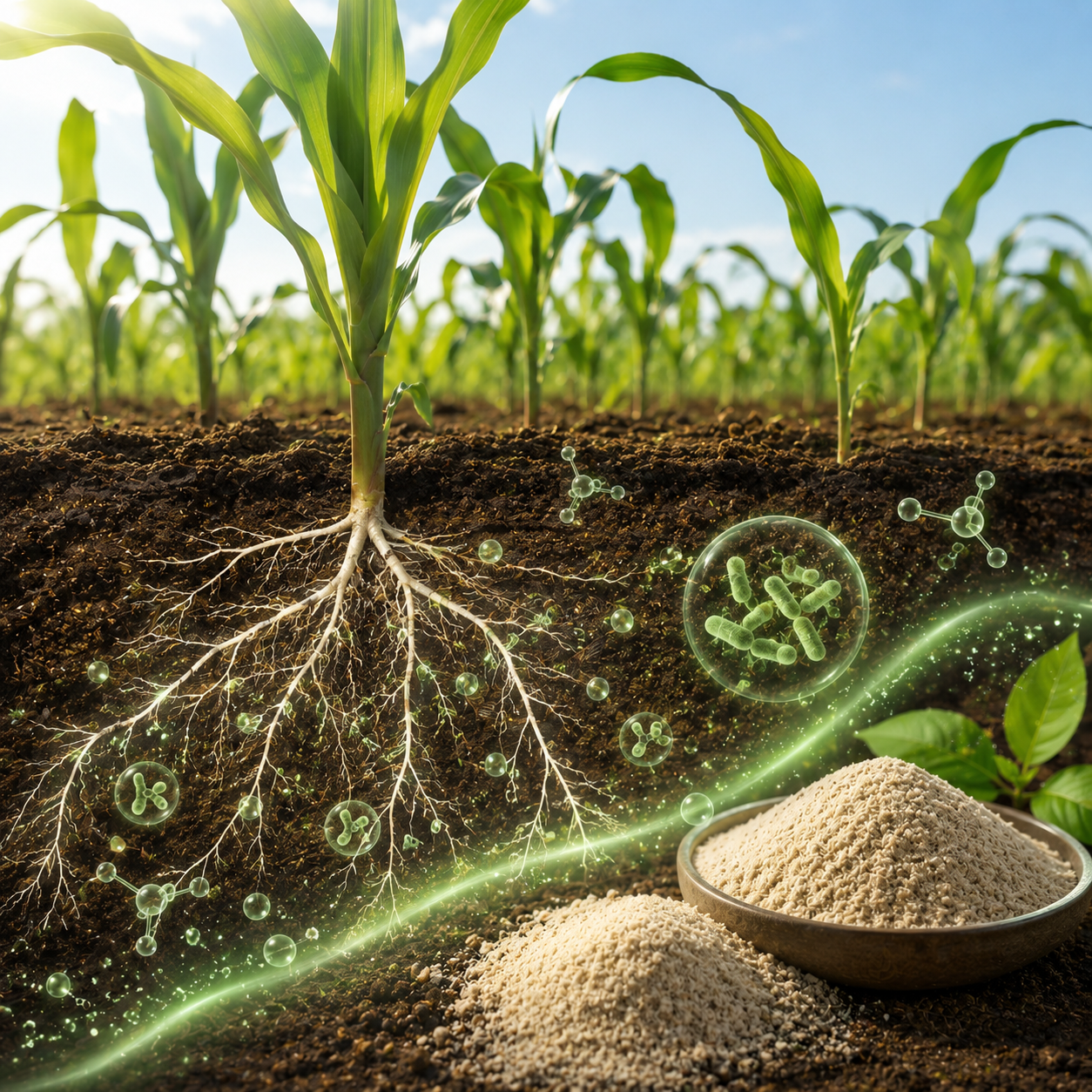 Agriculture probiotics for crop roots and soil microbial support