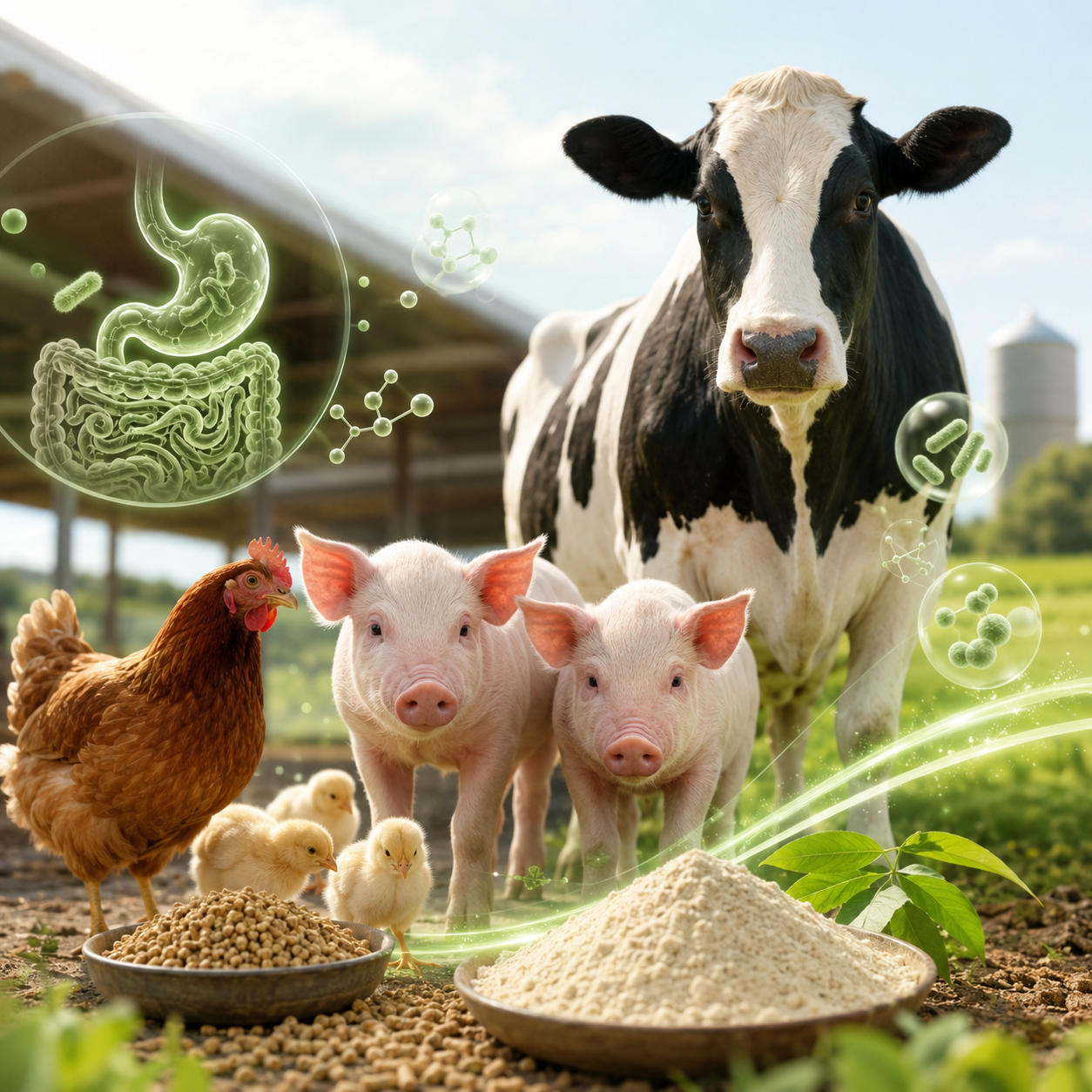 Probiotics for animal feed, livestock and poultry applications