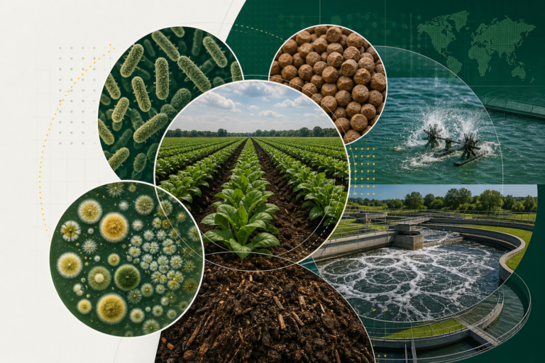 Microbial applications across animal feed, aquaculture, agriculture, composting, and wastewater treatment