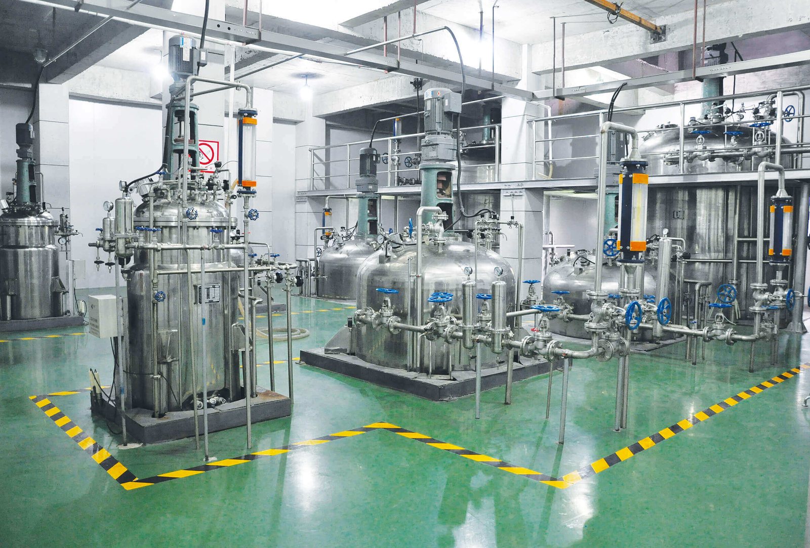 Stainless fermentation tanks at Pangoo factory